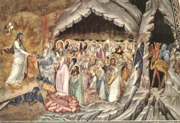  christ - Descent Of Christ To Limbo Quattrocento painter Andrea da Firenze